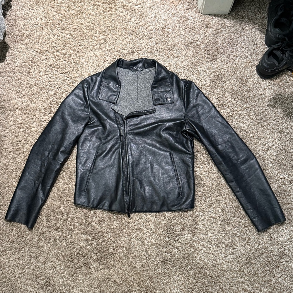 (NEW DETAILS) Emporio Armani Lamb Leather Jacket